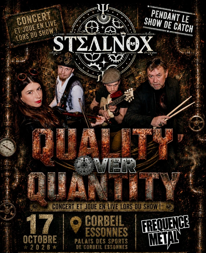 Affiche du concert StealNox et du show de catch du 17 octobre